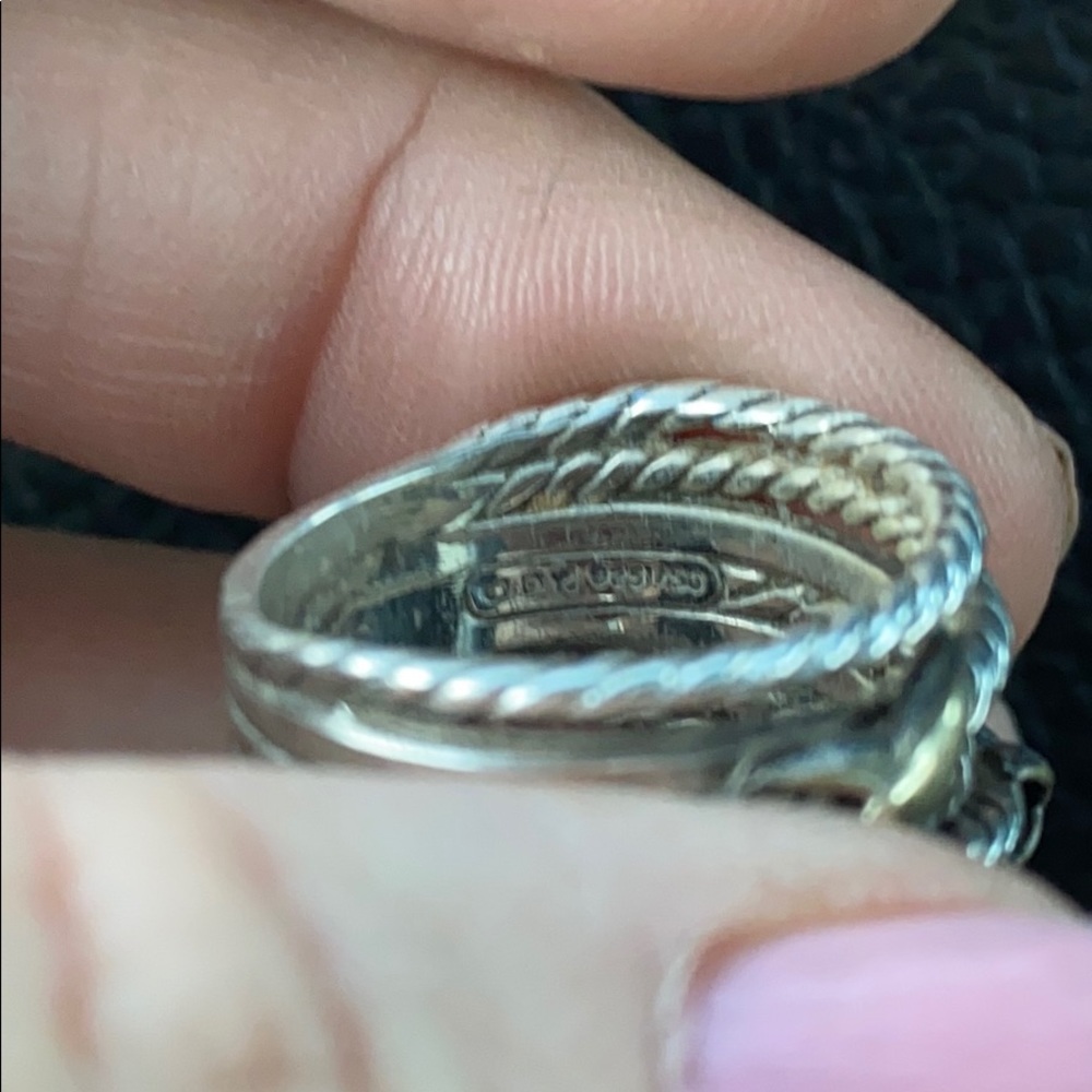 David Yurman Double X Crossover Ring!! - Picture 7 of 7
